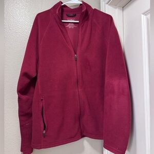 L.L. Bean Men's Fleece Jacket - Rich Burgundy